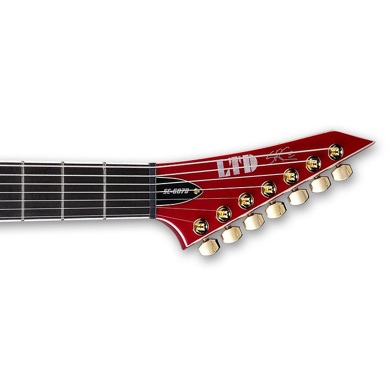 ESP LTD Stephen Carpenter SC-607B Baritone 7-String Guitar with Case - Magenta