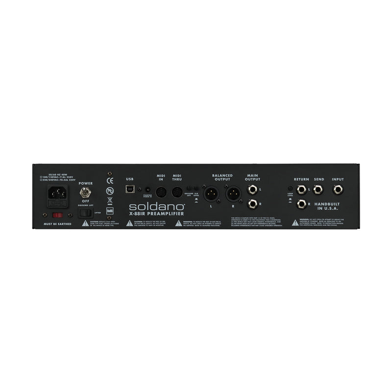 Soldano X88-IR 3-Channel All-Tube Stereo Rackmount Preamp