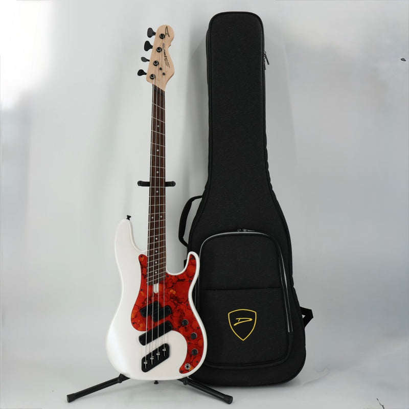 Dingwall SP1 4 Multi-Scale 4-String Bass w/ Padded Gig Bag - Matte Ducati Pearl White