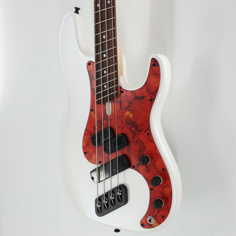 Dingwall SP1 4 Multi-Scale 4-String Bass w/ Padded Gig Bag - Matte Ducati Pearl White