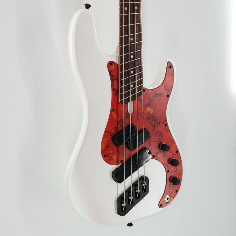 Dingwall SP1 4 Multi-Scale 4-String Bass w/ Padded Gig Bag - Matte Ducati Pearl White