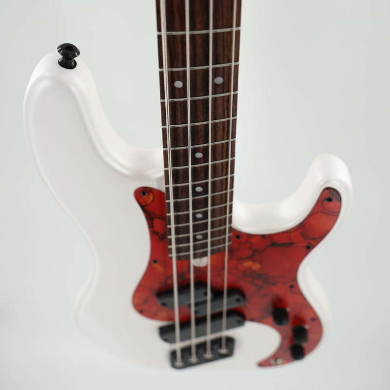 Dingwall SP1 4 Multi-Scale 4-String Bass w/ Padded Gig Bag - Matte Ducati Pearl White