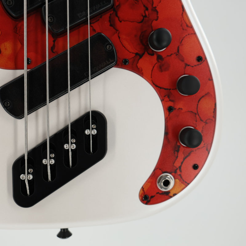 Dingwall SP1 4 Multi-Scale 4-String Bass w/ Padded Gig Bag - Matte Ducati Pearl White