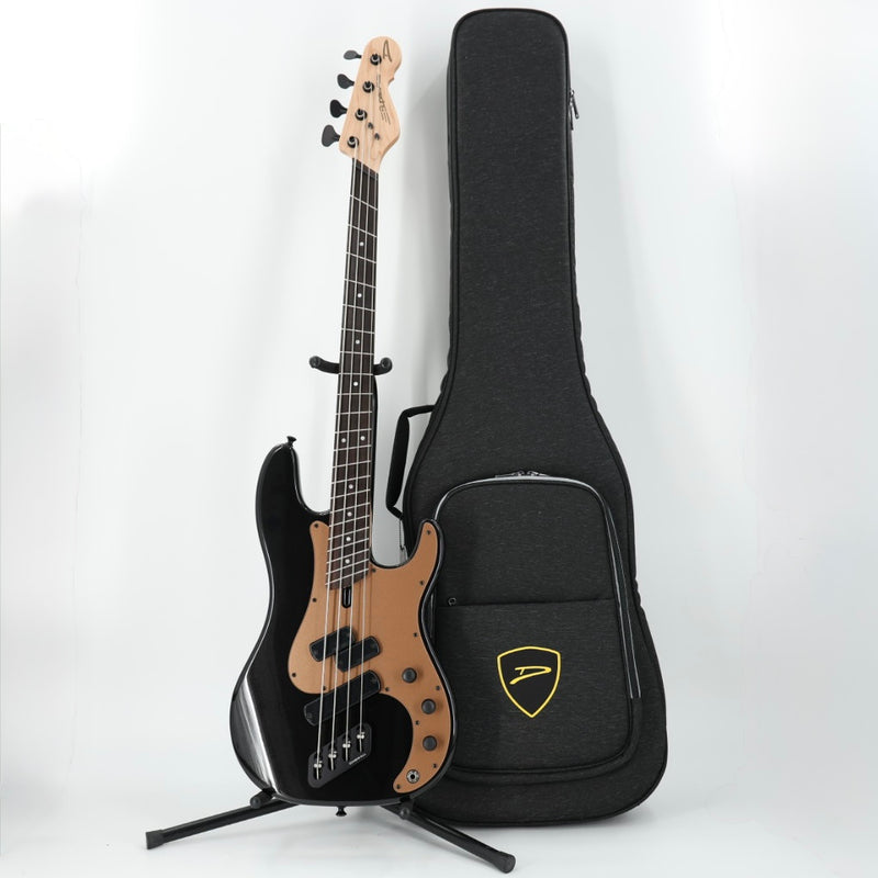Dingwall SP1 4 Multi-Scale 4-String Bass w/ Padded Gig Bag - Gloss Metallic Black