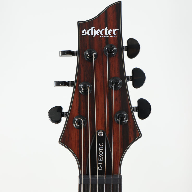 Schecter C-1 Exotic Ebony Guitar - Natural Satin
