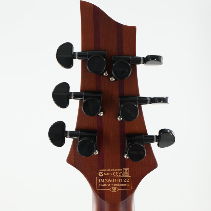 Schecter C-1 Exotic Ebony Guitar - Natural Satin