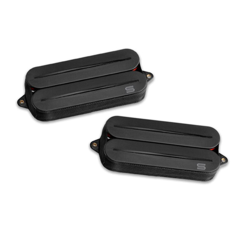 Seymour Duncan Jupiter Rails Wes Hauch 7-string Humbucker Pickup Set - Black with Black Rails