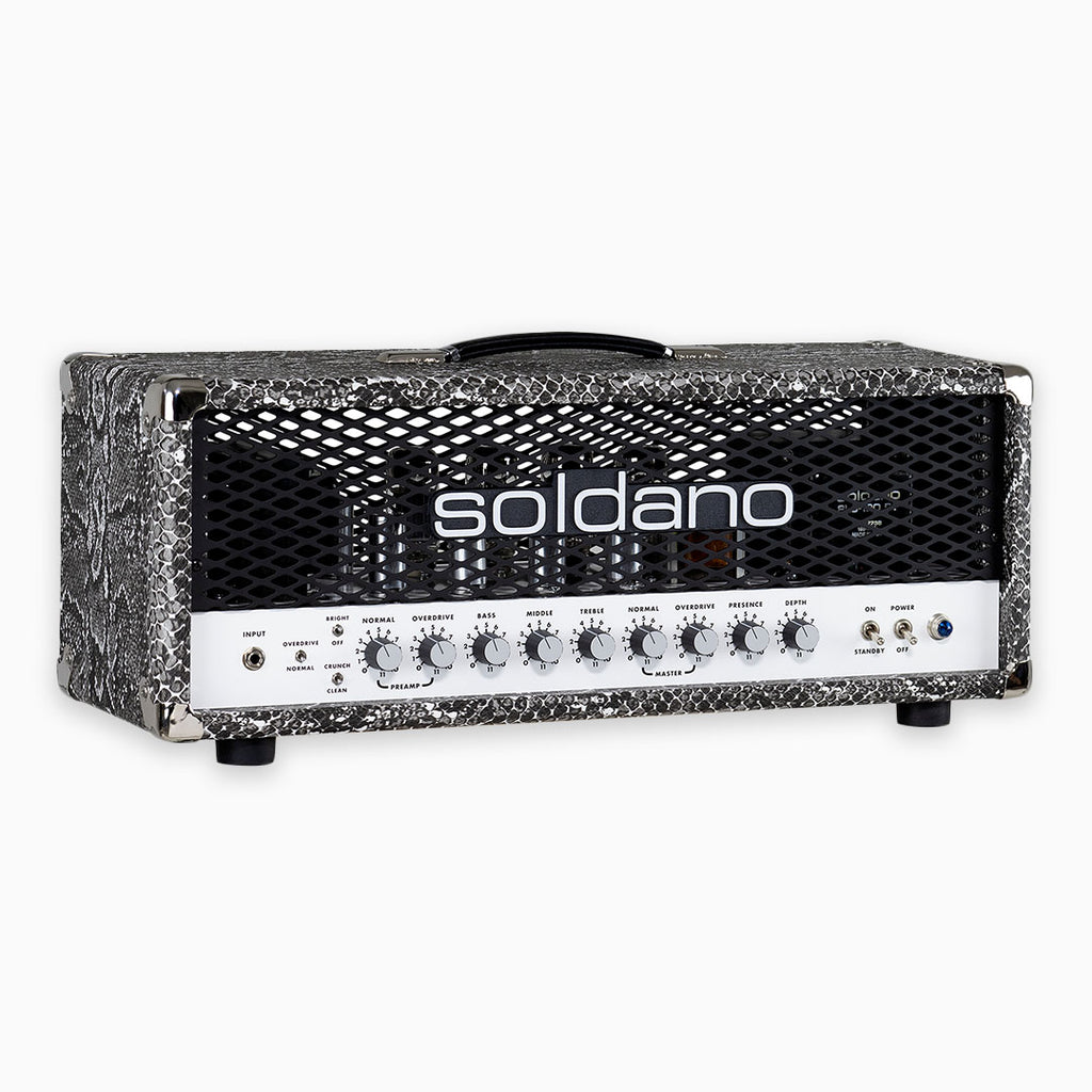 Soldano SLO-100 Custom 100 Watt Tube Guitar Amplifier Head - Snakeskin