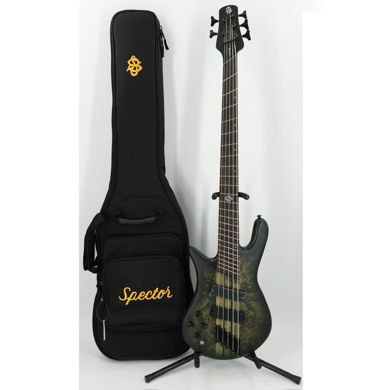 Spector Left-Handed NS Dimension 5 5-String Multi-Scale Bass w/ Fishman Pickups - Haunted Moss Matte