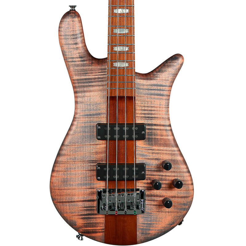 Spector Euro 4 RST 4-String Bass w/ Roasted Maple Neck Aguilar Electronics and Gig Bag - Sundown Glow