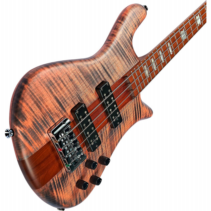 Spector Euro 4 RST 4-String Bass w/ Roasted Maple Neck Aguilar Electronics and Gig Bag - Sundown Glow