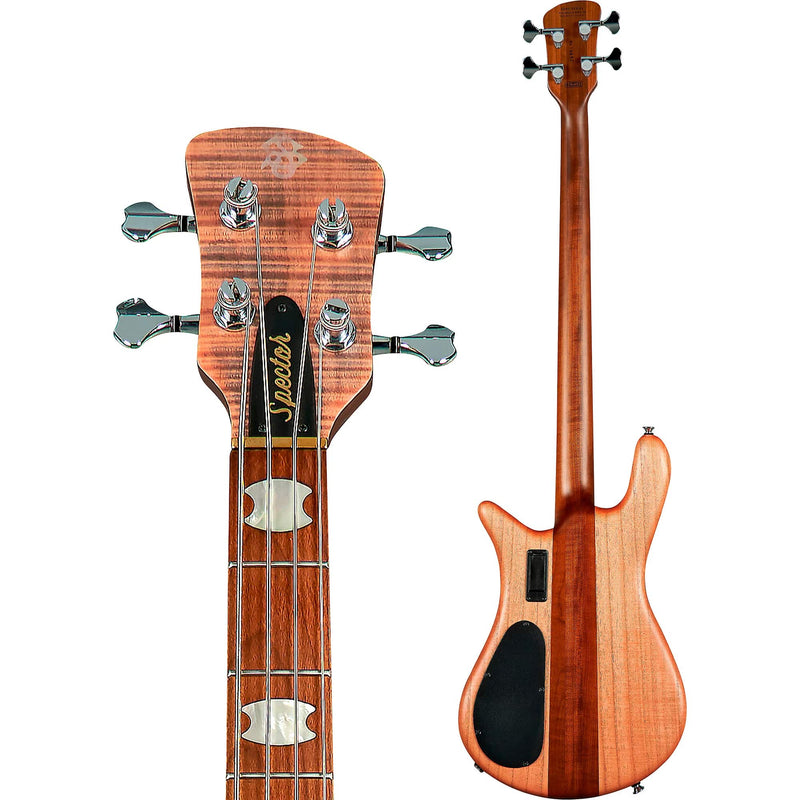 Spector Euro 4 RST 4-String Bass w/ Roasted Maple Neck Aguilar Electronics and Gig Bag - Sundown Glow