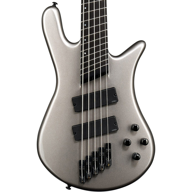 Spector NS Dimension 5 5-String Multi-Scale Bass w/ Fishman Pickups and Gig Bag - Gunmetal Gloss