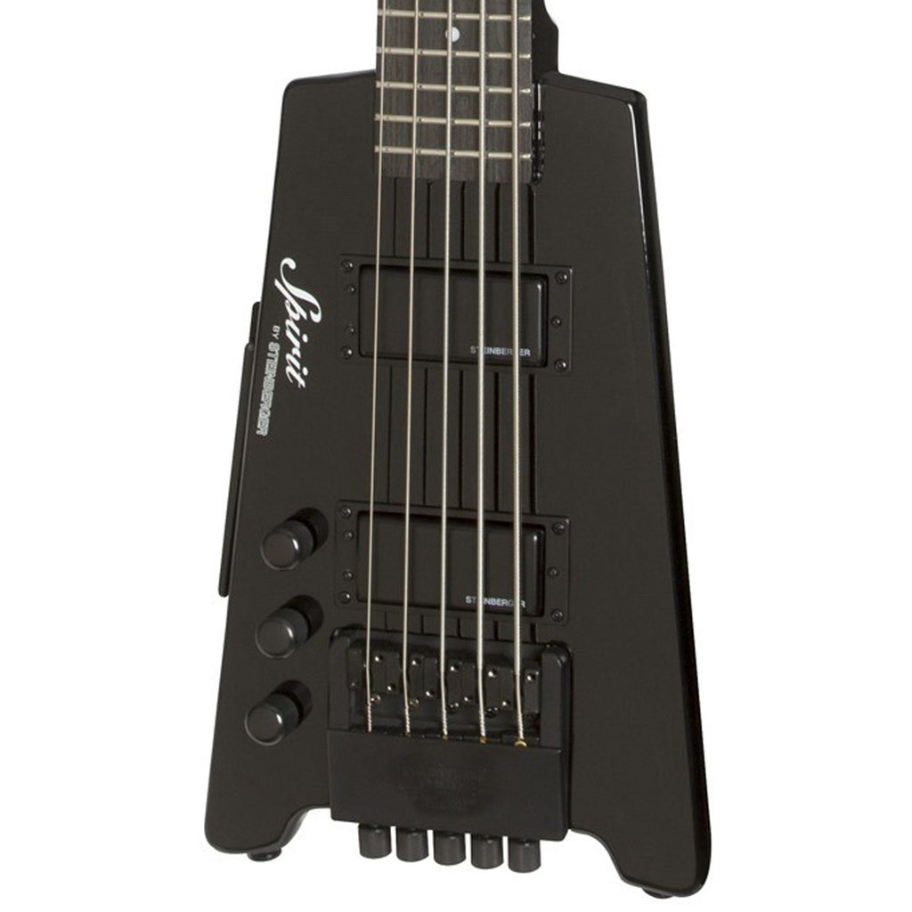 Steinberger Spirit XT-25 Standard - Left-Handed Headless 5-string Electric Bass Guitar - Black