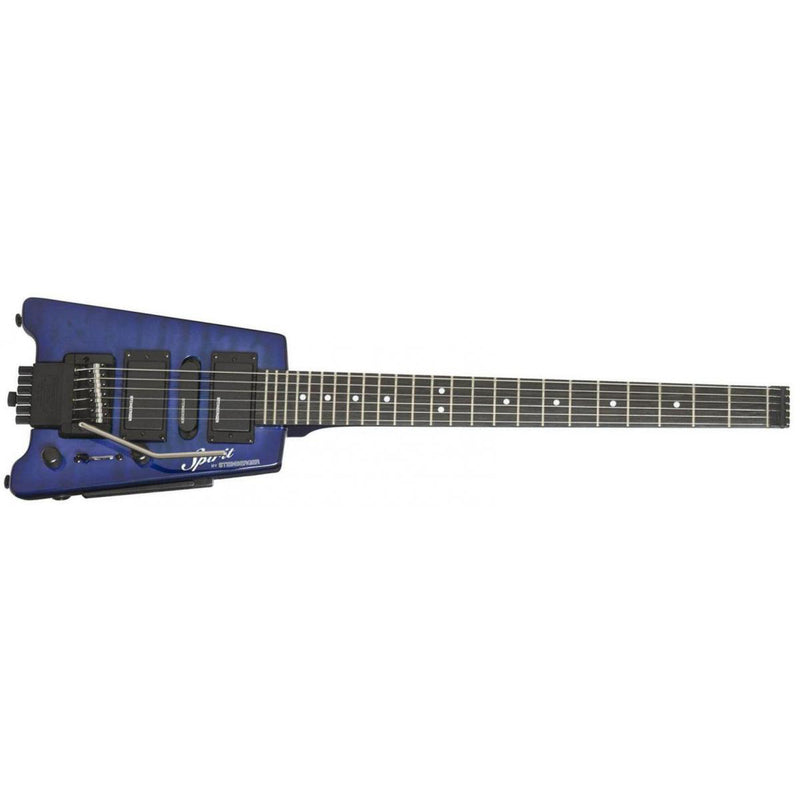 Steinberger Spirit GT-PRO Quilt Top Deluxe Guitar - Translucent Blue