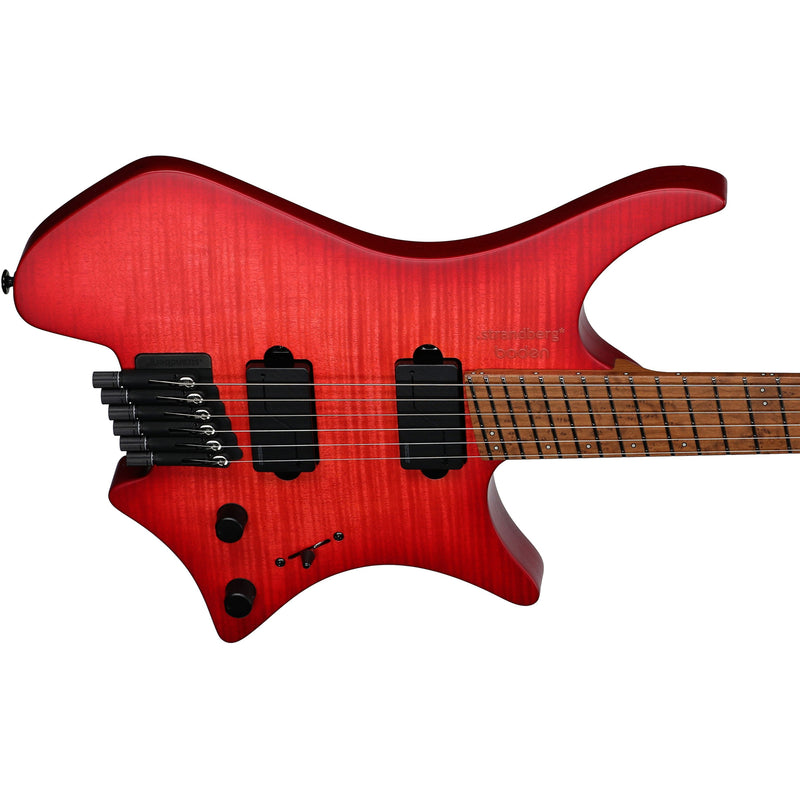 Strandberg Boden Original N2.6 Headless Multi-Scale Guitar w/ Gig Bag - Sunset Coral Burst Satin