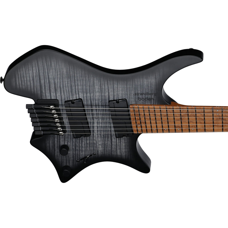 Strandberg Boden Original N2.7 Headless Multi-Scale Guitar w/ Gig Bag - Black Denim Burst Satin