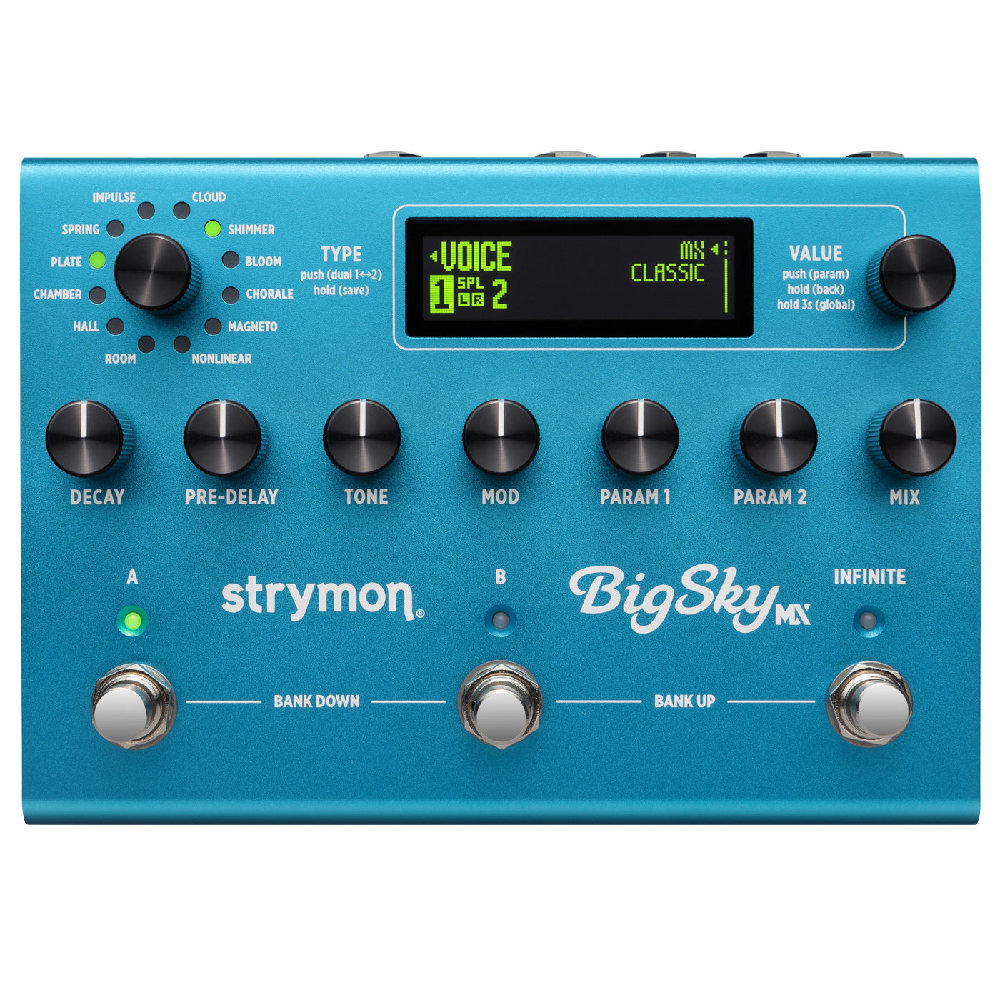 guitar reverb pedal Strymon BigSky MX Reverb Pedal – Motor City Guitar