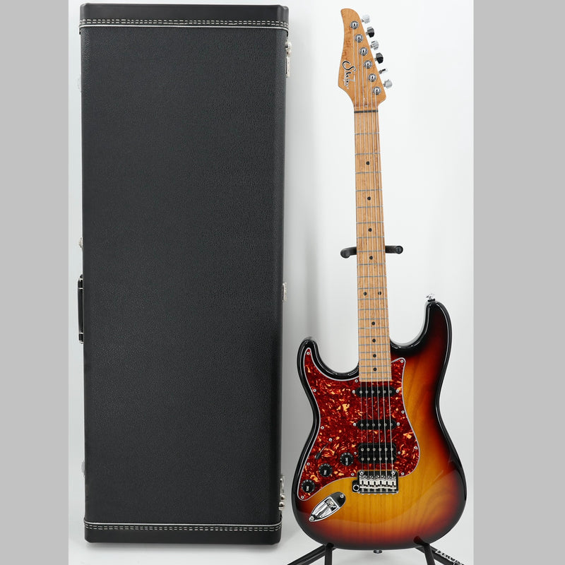 Suhr Limited Edition Left-Handed Classic S Paulownia HSS Guitar w/ 510 Tailpiece - 3 Tone Sunurst