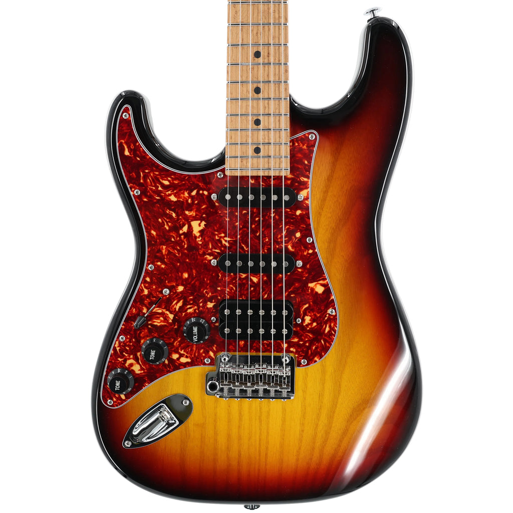 Suhr Limited Edition Left-Handed Classic S Paulownia HSS Guitar w/ 510 Tailpiece - 3 Tone Sunurst