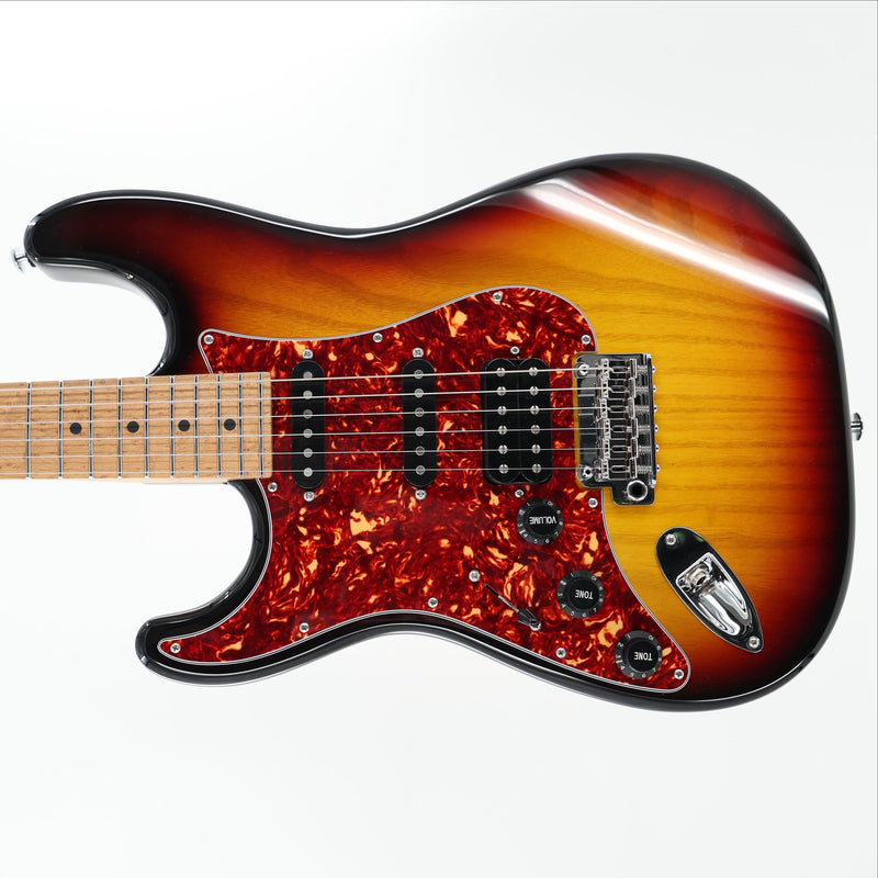 Suhr Limited Edition Left-Handed Classic S Paulownia HSS Guitar w/ 510 Tailpiece - 3 Tone Sunurst