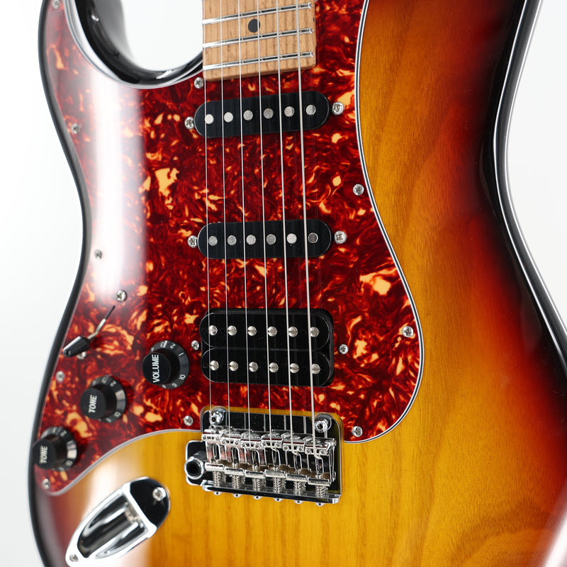 Suhr Limited Edition Left-Handed Classic S Paulownia HSS Guitar w/ 510 Tailpiece - 3 Tone Sunurst