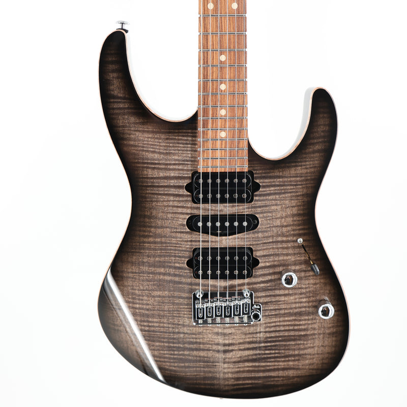 Suhr Modern Plus HSH Guitar w/ Pau Ferro Fingerboard - Trans Charcoal Burst