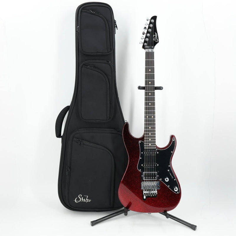 Suhr Pete Thorn Custom HSS Guitar w/ Softshell Case - Red Sparkle