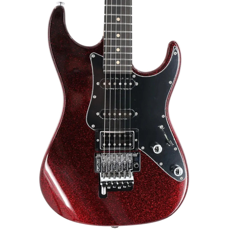Suhr Pete Thorn Custom HSS Guitar w/ Softshell Case - Red Sparkle