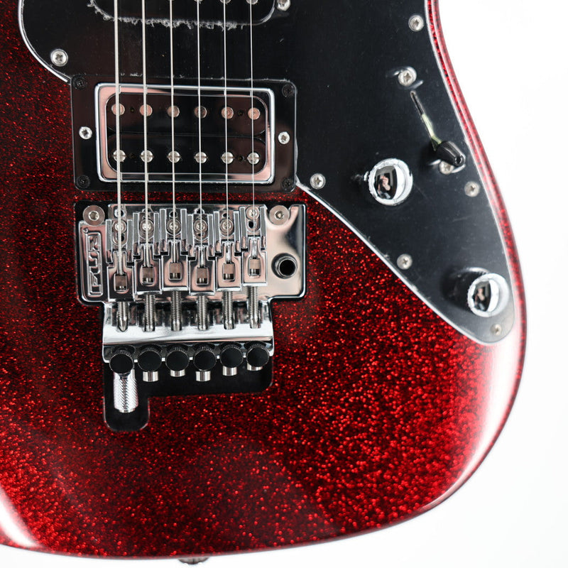 Suhr Pete Thorn Custom HSS Guitar w/ Softshell Case - Red Sparkle