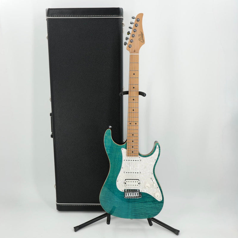 Suhr Standard Plus HSS Guitar w/ Roasted Maple Fingerboard - Bahama Blue