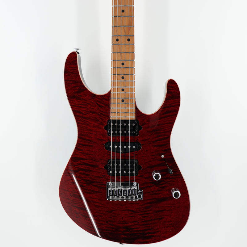 Suhr Modern Plus HSH Electric Guitar - Chili Pepper Red w/Roasted Maple Fingerboard