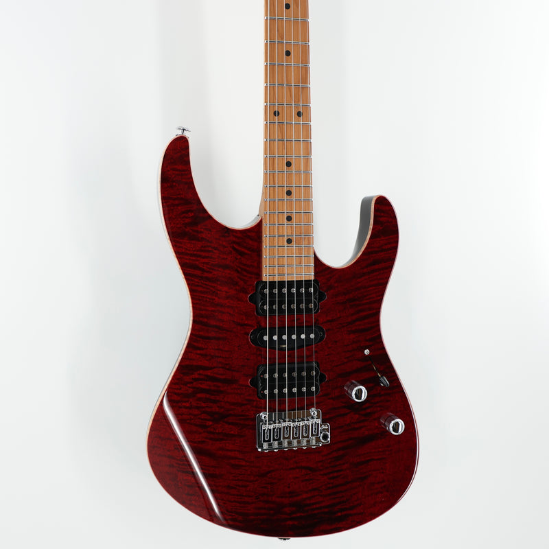 Suhr Modern Plus HSH Electric Guitar - Chili Pepper Red w/Roasted Maple Fingerboard