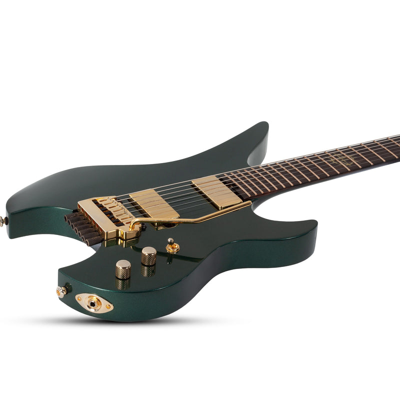 Schecter Synyster Gates Custom-7 TR Signature Headless - Oak Green Metallic