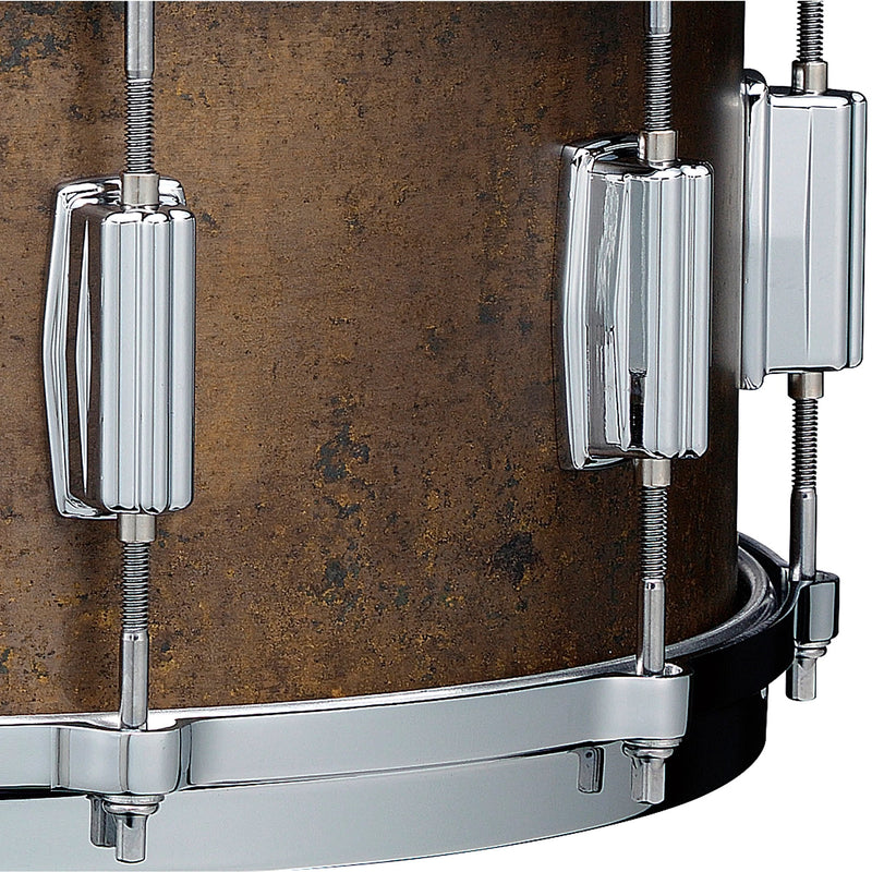 Tama 50th Mastercraft Bell Brass Snare Drum "The Terminator" - 6.5 inches x 14 inches, Aged Verdigris Patina