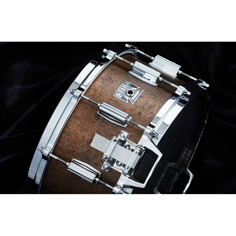 Tama 50th Mastercraft Bell Brass Snare Drum "The Terminator" - 6.5 inches x 14 inches, Aged Verdigris Patina