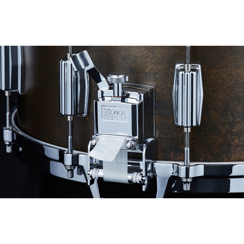 Tama 50th Mastercraft Bell Brass Snare Drum "The Terminator" - 6.5 inches x 14 inches, Aged Verdigris Patina