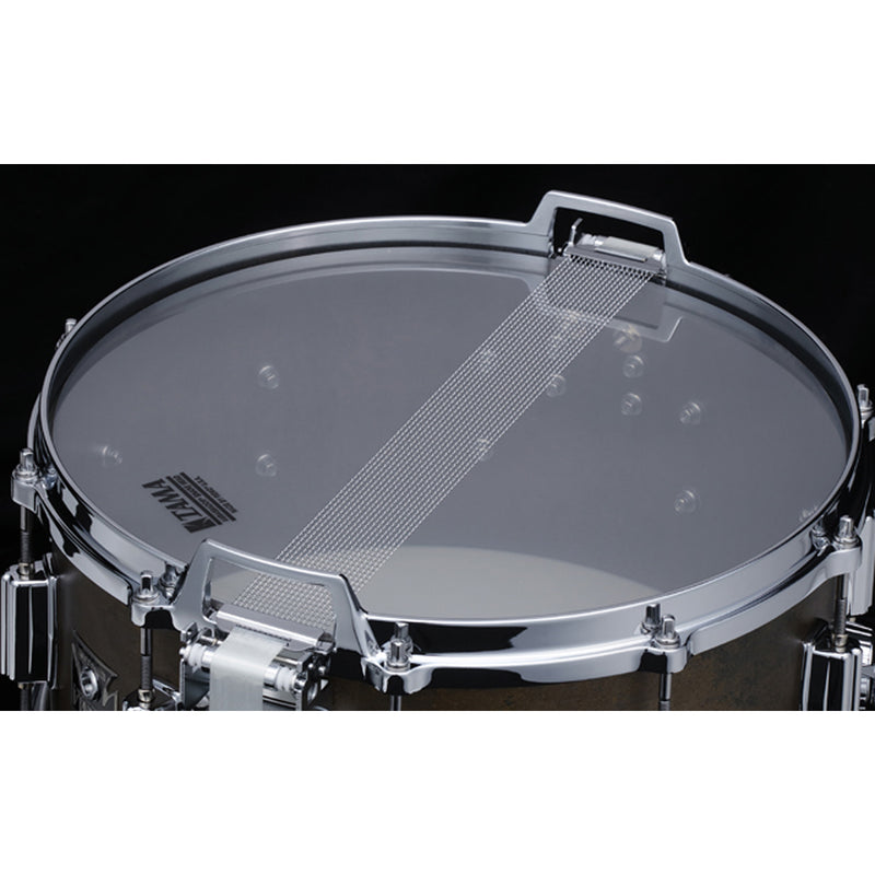 Tama 50th Mastercraft Bell Brass Snare Drum "The Terminator" - 6.5 inches x 14 inches, Aged Verdigris Patina