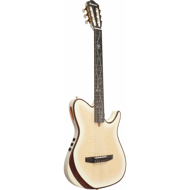 Ibanez TOD100FMN Tim Henson Signature Nylon-string Acoustic-electric Guitar - Toasted Marshmallow Matte