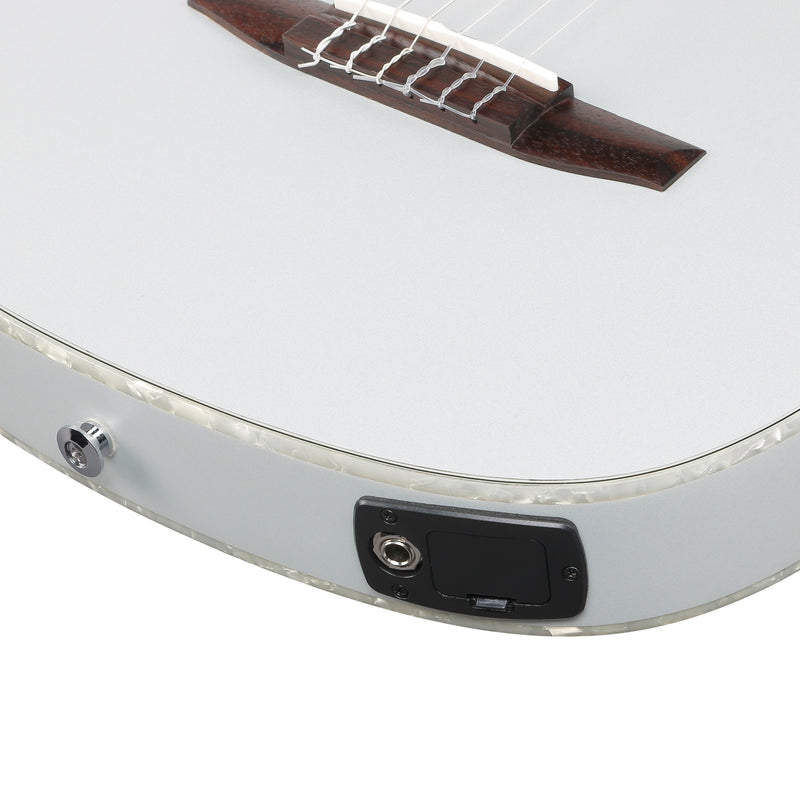 Ibanez Tim Henson TOD10N Classical Acoustic-Electric Guitar - Silver Metallic Flat
