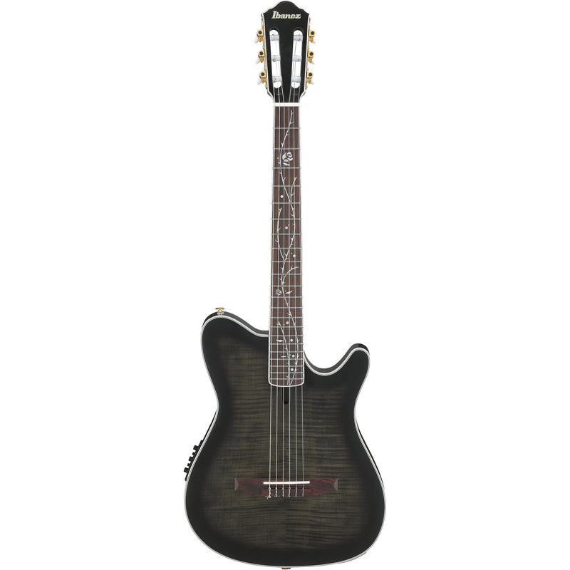 Ibanez TOD20FMN Tim Henson Signature Nylon-String Acoustic-Electric — Black Burst Fade Low Gloss