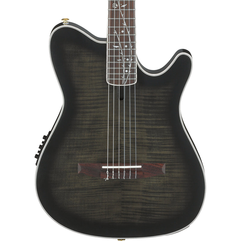 Ibanez TOD20FMN Tim Henson Signature Nylon-String Acoustic-Electric — Black Burst Fade Low Gloss