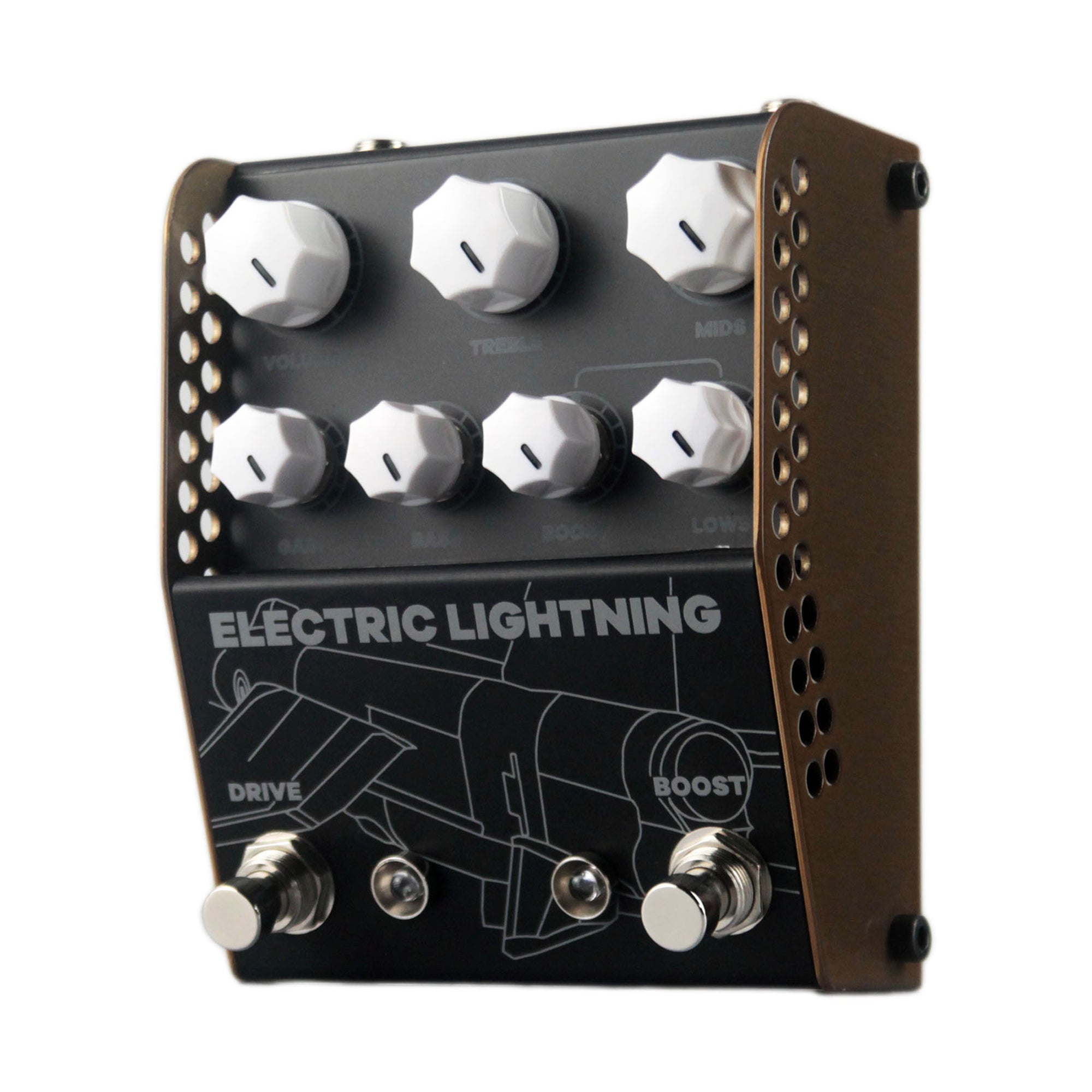 ThorpyFX Electric Lightning Tube Drive Pedal New