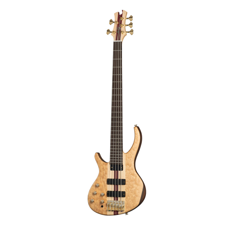 Tobias Classic V Left-Handed 5-String Bass w/ Bartolini Pickups and Gig Bag - Natural