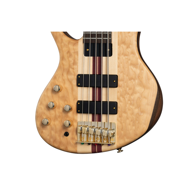 Tobias Classic V Left-Handed 5-String Bass w/ Bartolini Pickups and Gig Bag - Natural