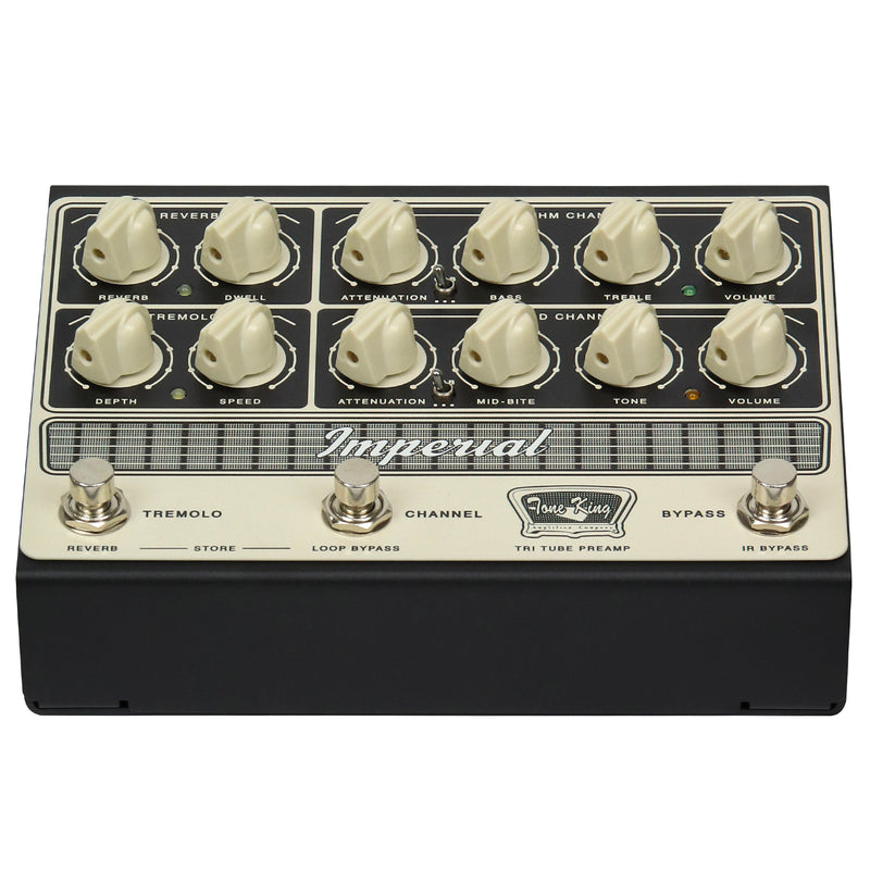 Tone King Imperial 2-Channel All-Tube Preamp Pedal w/ Cab and Amp Sim and IRs