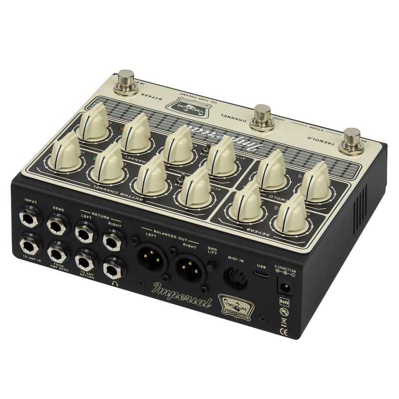 Tone King Imperial 2-Channel All-Tube Preamp Pedal w/ Cab and Amp Sim and IRs