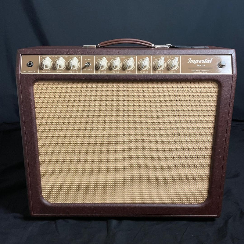 Tone King Imperial MkII Combo - Custom Brown Ostrich Tolex with Cane Grille