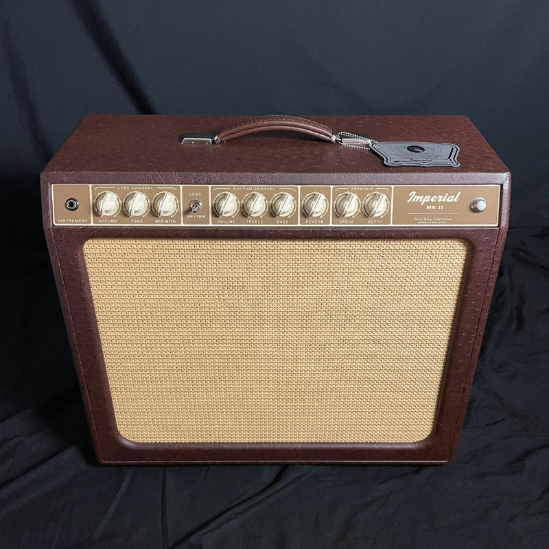 Tone King Imperial MkII Combo - Custom Brown Ostrich Tolex with Cane Grille
