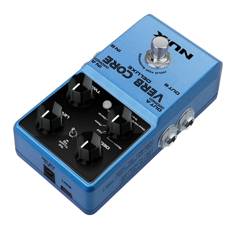 NUX Verb Core Deluxe Multiple Reverb Pedal w/ Freeze